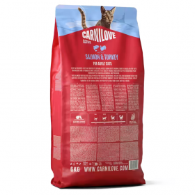 Супер премиум суха храна за  котки Carnilove ACTIVE Cat  Salmon & Turkey с 26%  прясна сьомга и пуешко месо 400гр